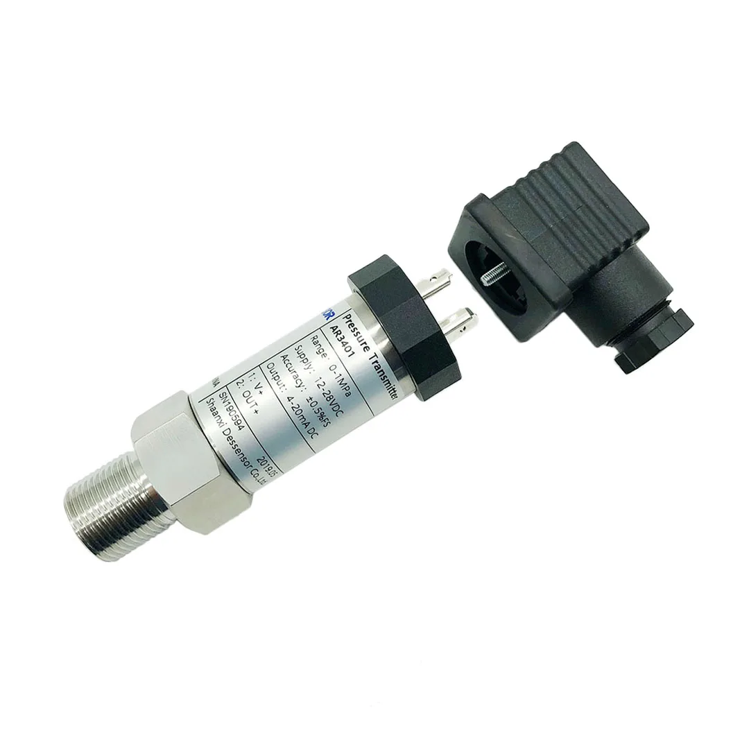 FANDESENSOR-Capteur de Pression Transducteur, Boîtier en Acier Inoxydable pour Eau, Gaz et Huile, 4-20ma