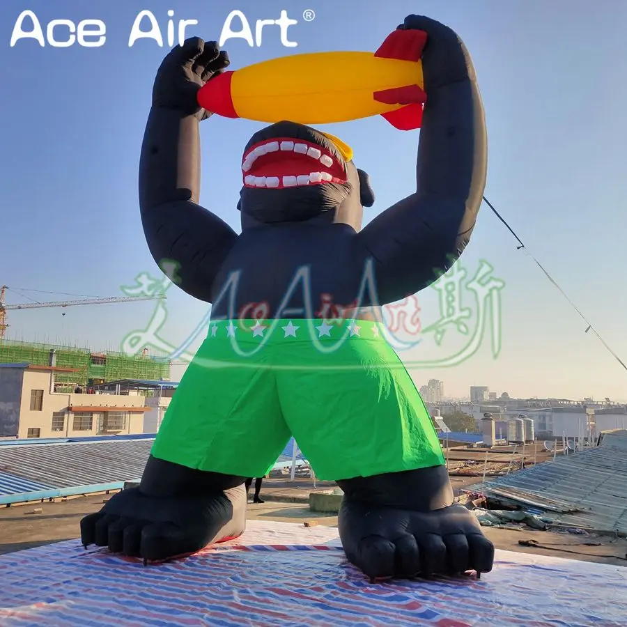 

Inflatable Gorilla with a Rocket, Outdoor Events Advertising, King Kong, 6m H