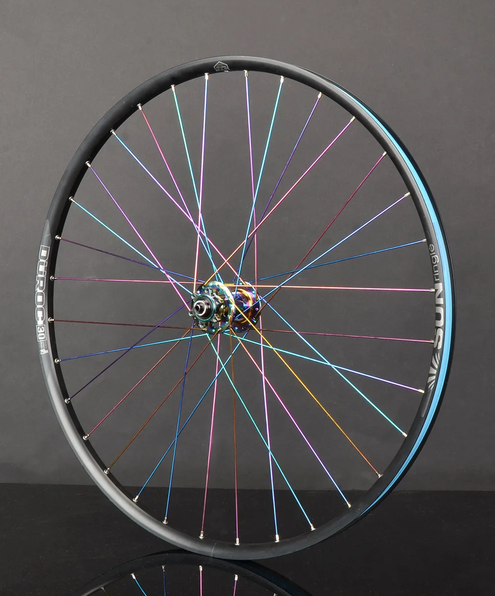 Boost Mountain Wheelset with Tubeless Sunringle Rim MTB Custom Made Wheel Rainbow XM490Pro Hub 27.5 29 Inch DUROC30/ 35/40 rim