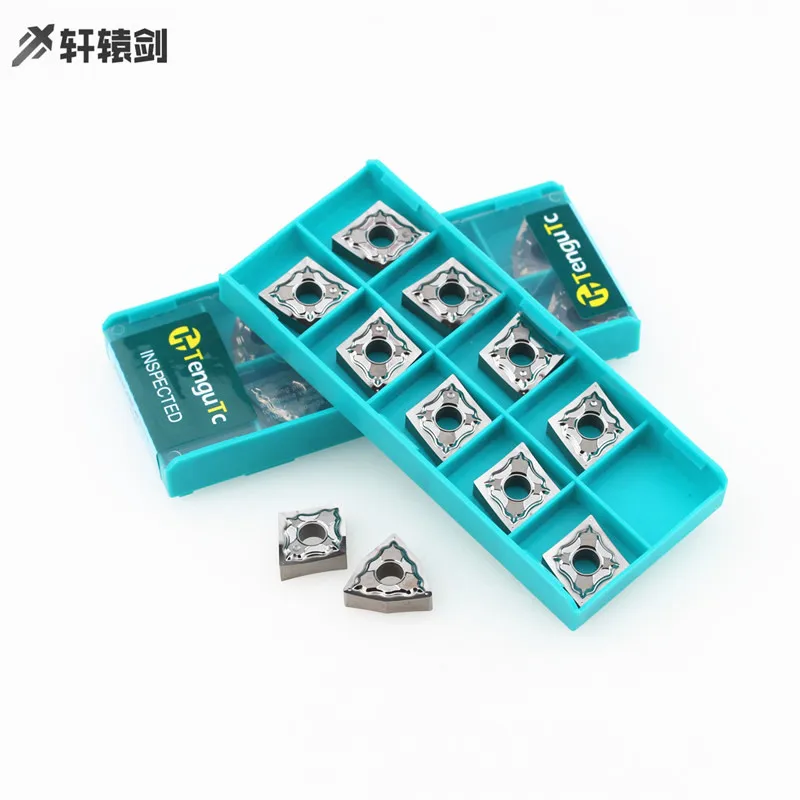 10 Chiếc CNMG120402 CNMG120404 CNMG 120408 Hà K10 Nhôm CNC Carbide Lưỡi Dao Tiện Dụng Cụ Chế Biến