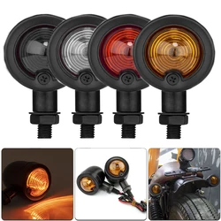 Bullet Motorcycle Turn Signal Lights Indicator Amber Blinker Retro Lamps for Harley Davidson Honda Yamaha Cruiser Bobber Chopper