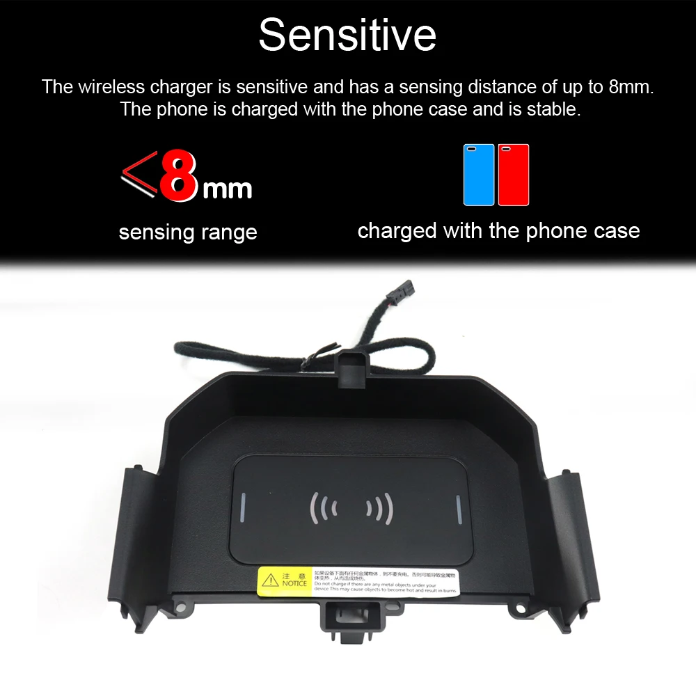 Wireless car charger for BMW new 5 series Intelligent Infrared fast charger wireless Car for Mobile Phone charger wireless car