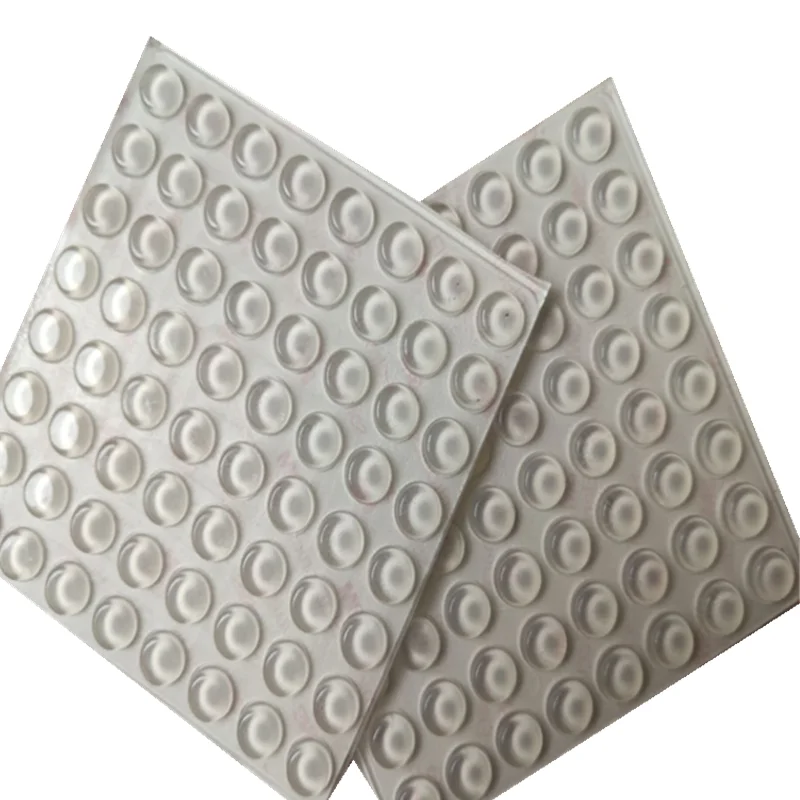 100PCS 10mm x 4mm clear anti slip silicone rubber plastic bumper damper shock absorber self-adhesive silicone feet pads