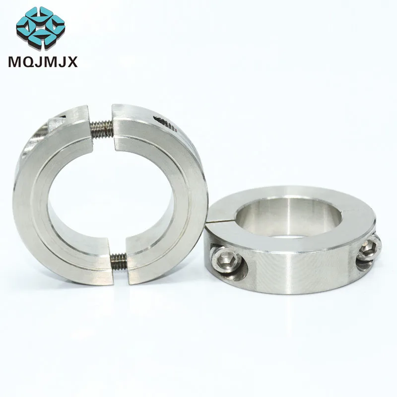 Gratis Verzending 1Pcs Split Type As Kraag Rvs Set Kraag As Aanpassing Ring Innerlijke Diameter3-80mm In Voorraad