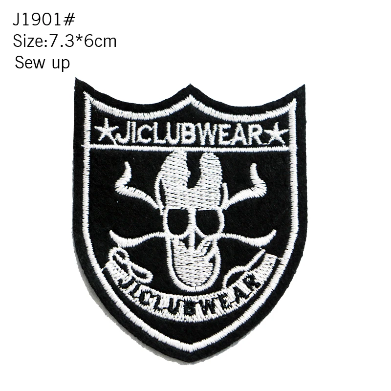 Shield Crown Logo Ironing And Sewing Patch Fabric Embroidery Patch Clothing Stripe DIY Clothing Sticker Decal