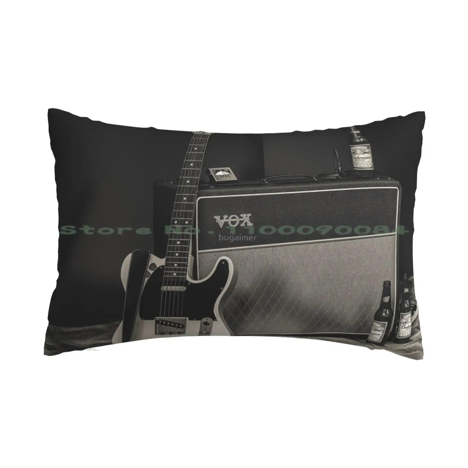 Telecaster Pillow Case 20x30 50*75 Sofa Bedroom Motorcycle Sports Bike Enthusiast Helmet Biker Racing Racer Race Lover Rider