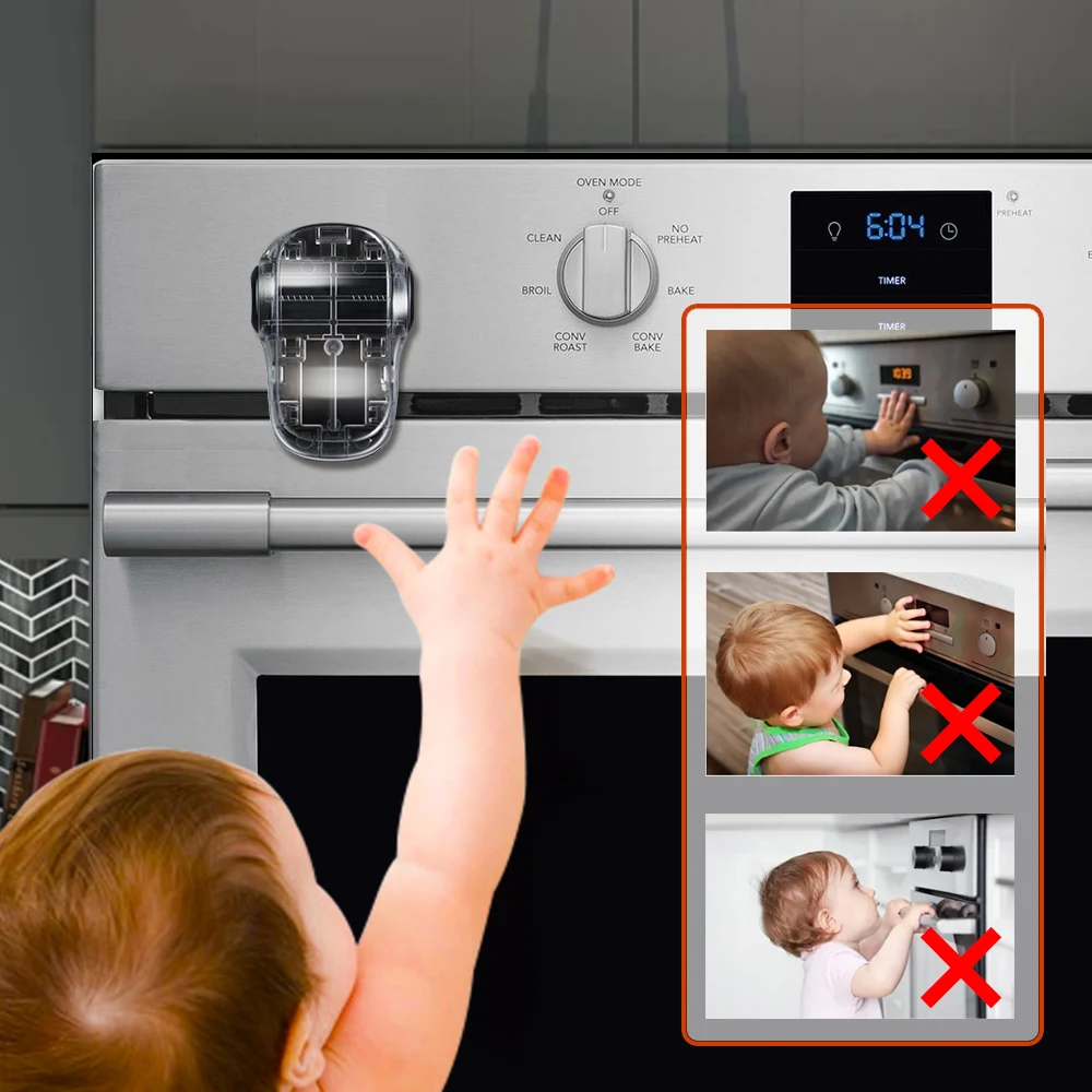 EUDEMON latest Oven Lock with New Design for Baby Prevent baby from playing with Oven Doors Kids safety Oven Door Stopper