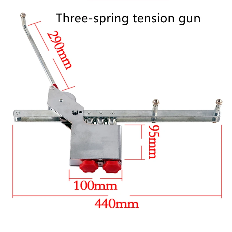 

The new three-spring tension gun pushes out the wire and cable of the winding machine, the stranding machine, the tension gun