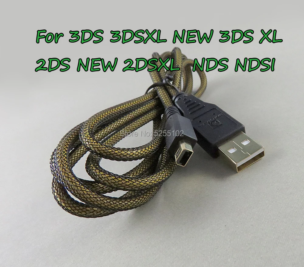 50pcs/lot USB Charger Cable Charging Data SYNC Cord Wire for DSi NDSI 3DS XL/LL New 3DSXL/3DSLL Power Line