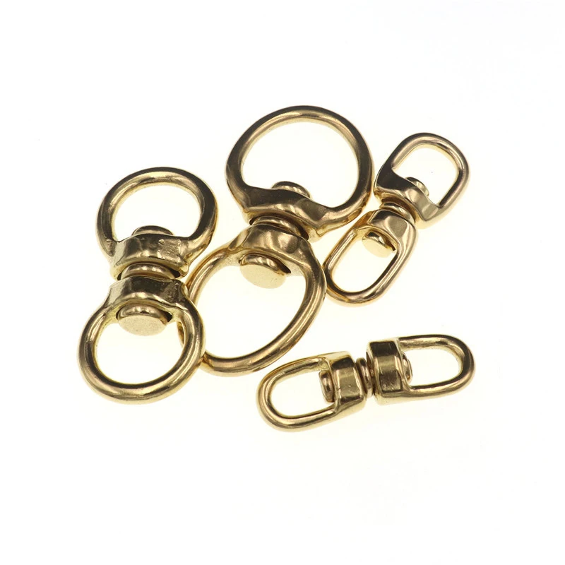 1piece Solid Brass Swivel Eye Rotating Connector \