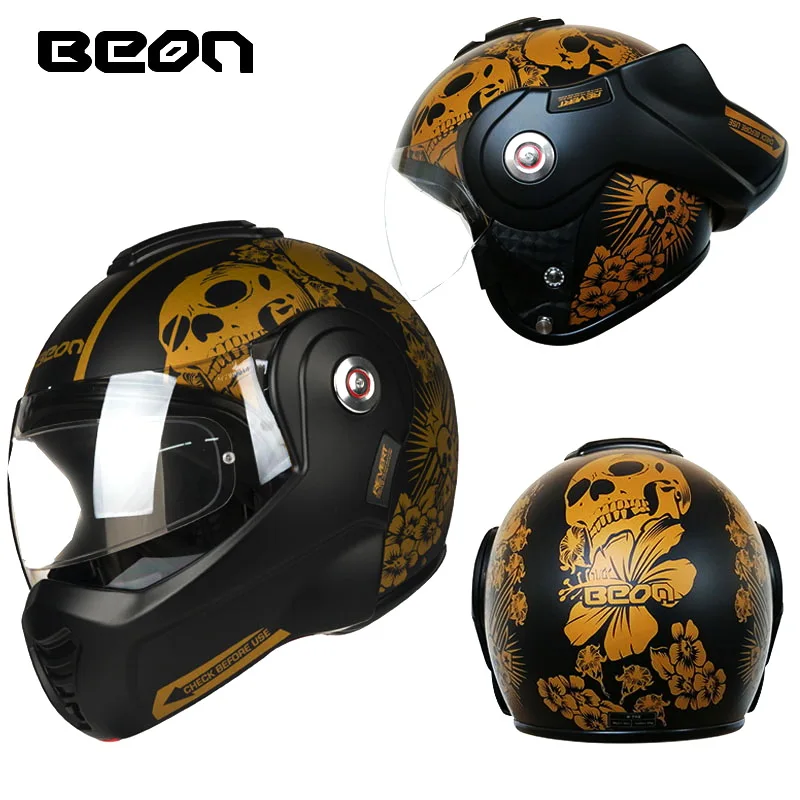 Men\'s Motorcycle Helmet Antifog Visor Film BEON T702 Flip up MOTO Accessories Biker Motorbike Motocross off Road Safety Helmets