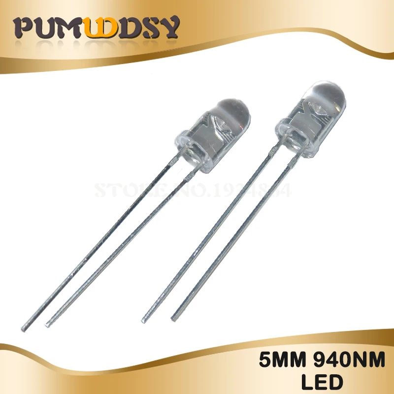 5pairs 5mm 940nm LEDs 5PCS infrared emitter and 5PCS receiver diodes