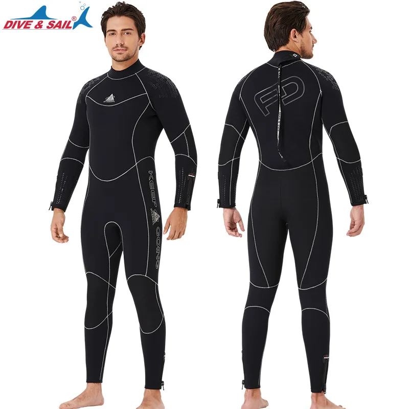 

5MM Men Full Body Neoprene Surfing Swimming Diving Sailing Clothing Scuba Snorkeling Cold Water Triathlon Spearfishing WetSuit