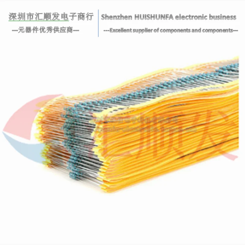 Elemento de resistor de filme metálico 1% anel de 5 cores 1r/2.2r/10r/22r/100r/220r