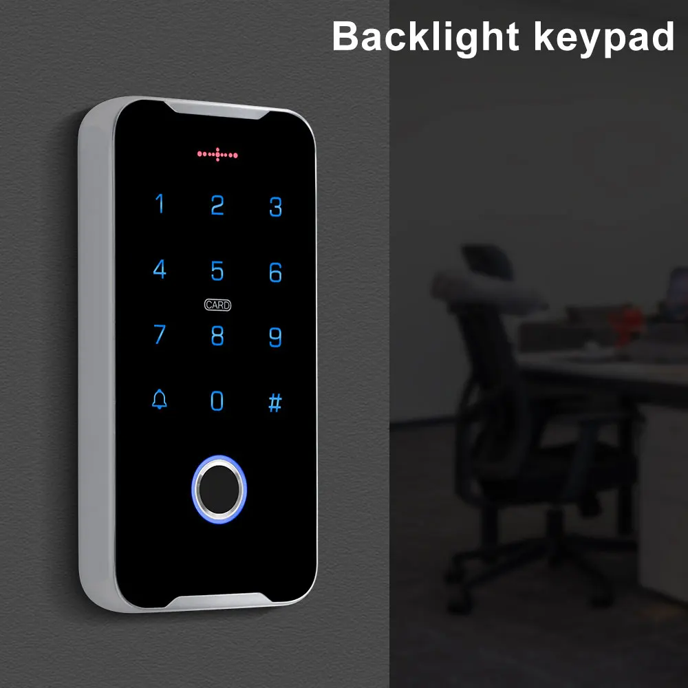 RFID Fingerprint Access Control Outdoor Keypad Metal Wiegand Door Opener Controller Support NFC Mobile Phone Unlock Waterproof