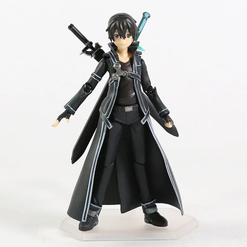 Sword Art Online Kirito Kazuto Figma 174 Asuna Figma 178 PVC Action Figure Collectible Model Toy