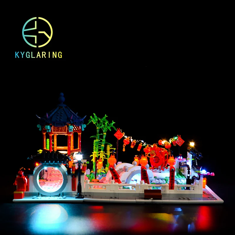 Kyglaring Led Lighting Set DIY Toys For 80107 Spring Lantern Festival (Only Light Kit Included)