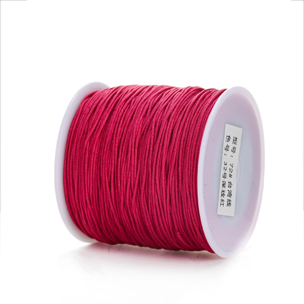 100 m/Rolle, 0,8 mm, 28 Farben, Nylonfaden, Schnur für DIY-Herstellung von Armbändern, Halsketten, handgefertigten Bastelzubehör – Detail 12