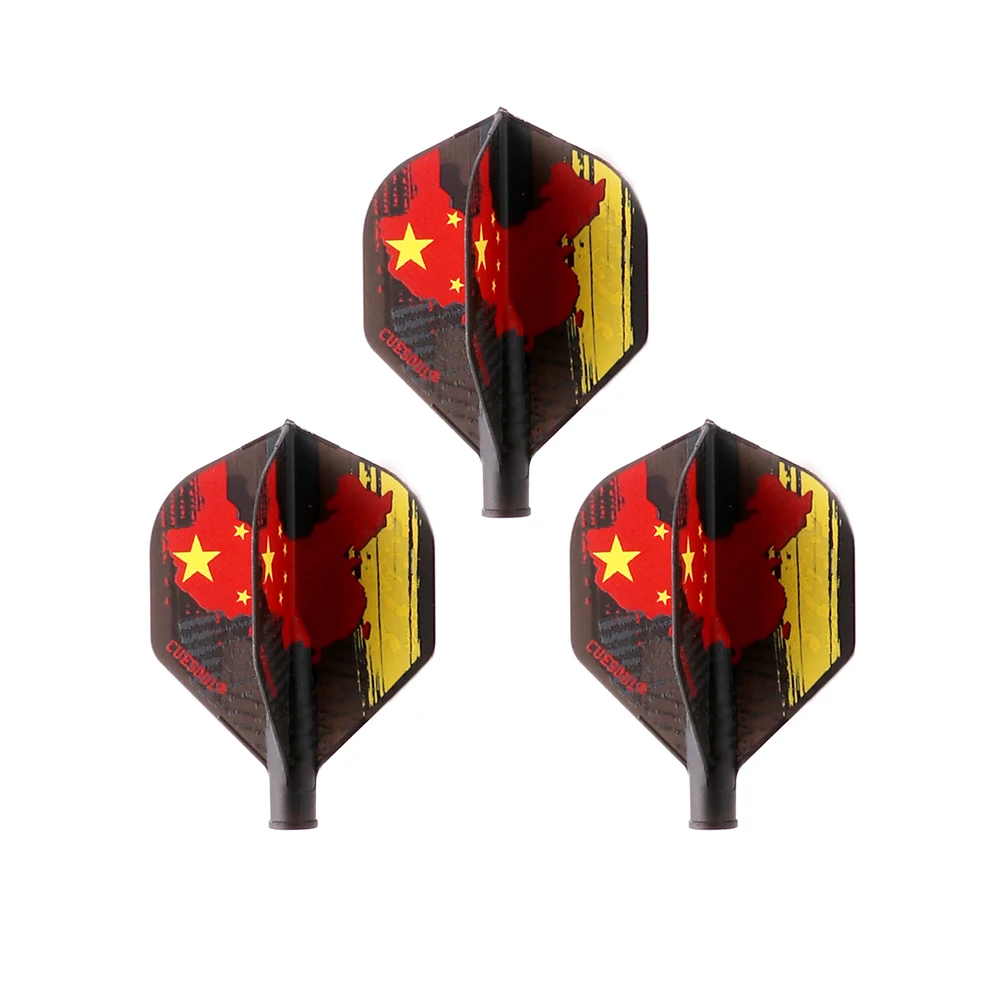 CUESOUL AK4 Dart Flights Standard Shape-Chinese Flag Design