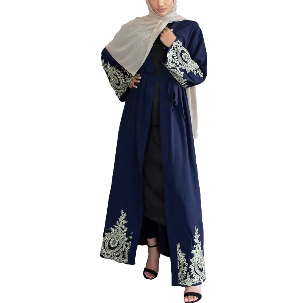 Robe Maxi à Manches sulfpour Femme Musulmane, Cardigan Ouvert, Style Dubaï, Abaya, Kaftan, Jilbab, Caftan de Cocktail, Mode Islamique