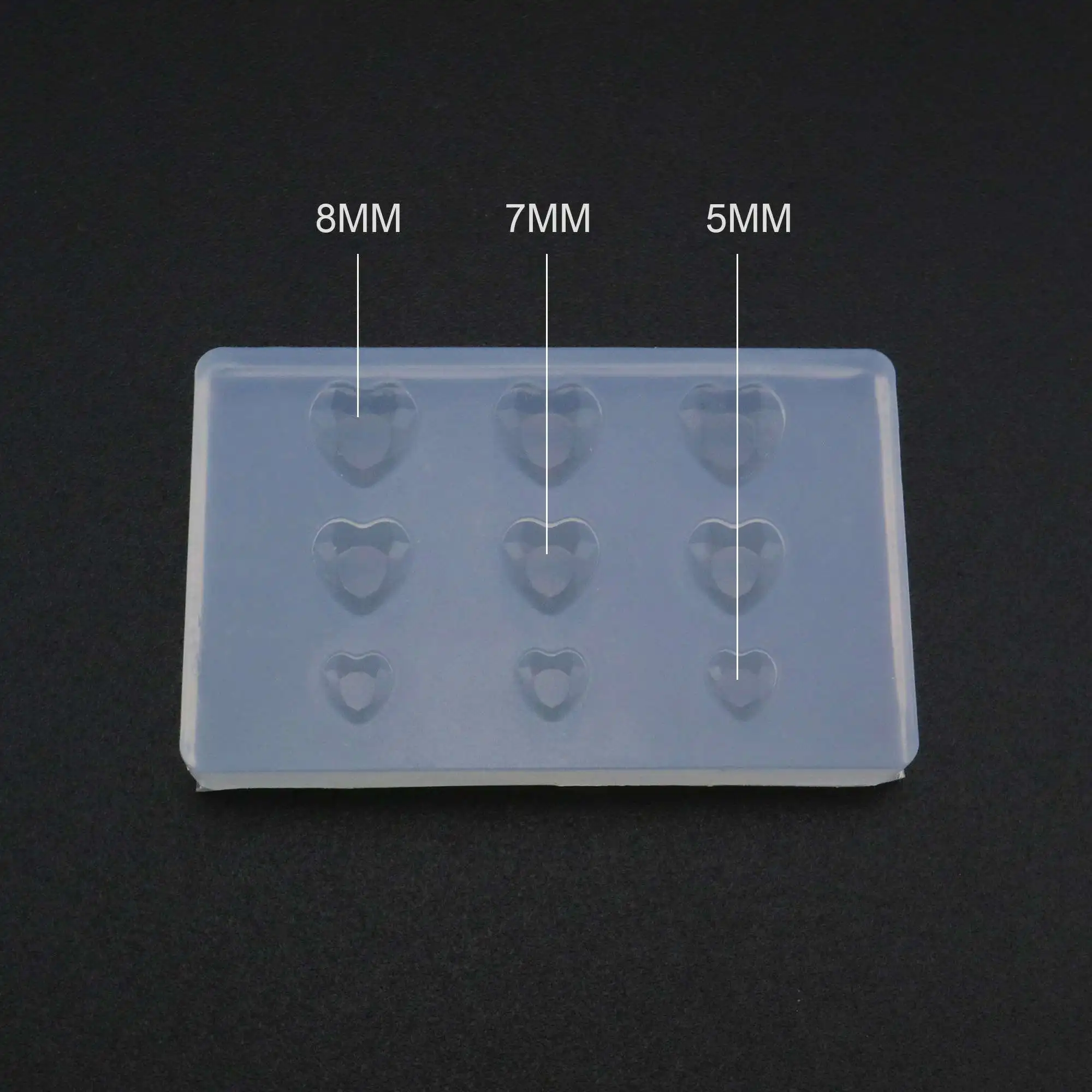 Facted Heart Breast Milk Cabochon Silicone Mold Epoxy Resin Keepsake DIY Jewelry Making Supplies 1507042