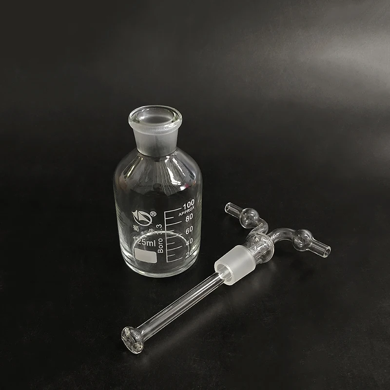 

Monteggia gas washing bottle ,Capacity 125ml,Borosilicate glass,Lab Glass Gas Washing Bottle muencks,Shisha hookah