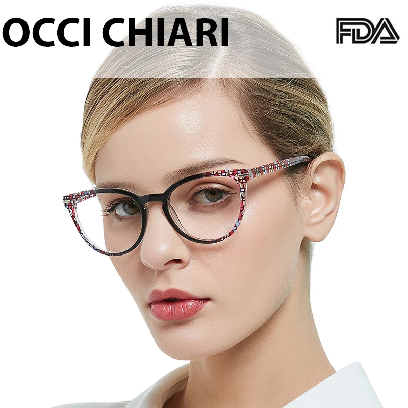 

OCCI CHIAR Fashion Reading glasses Women Presbyopia Eyewear Female Clear Lense Magnifier Eyeglasses Frames Reading Farsighted +1