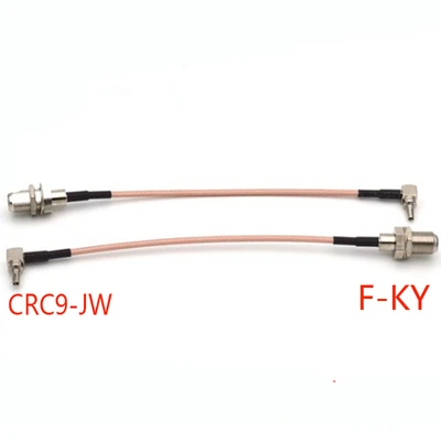 F Type Female Jack To CRC9 Male Right Angle RG316 Pigtail Cable  For HUAWEI Modem 10cm /15cm/20cm/30cm/50cm/60cm/80cm/1M CRC9-JW