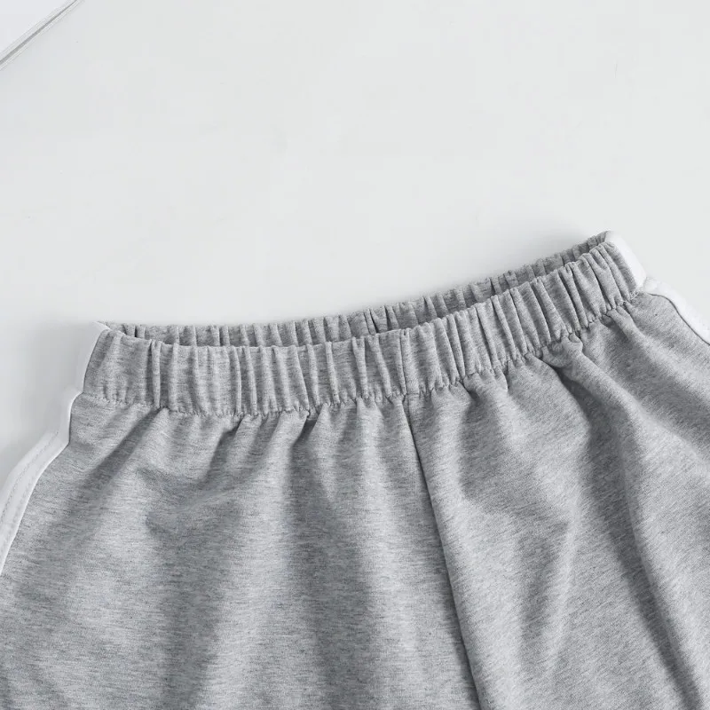 Pantalones cortos ajustados para mujer, Shorts deportivos de cintura alta, ajustados, sencillos, para Yoga, talla asiática, 2021