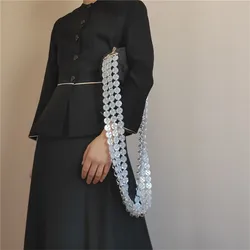 2020 fashion resin fastener bag chain for show button chainmail bag chain