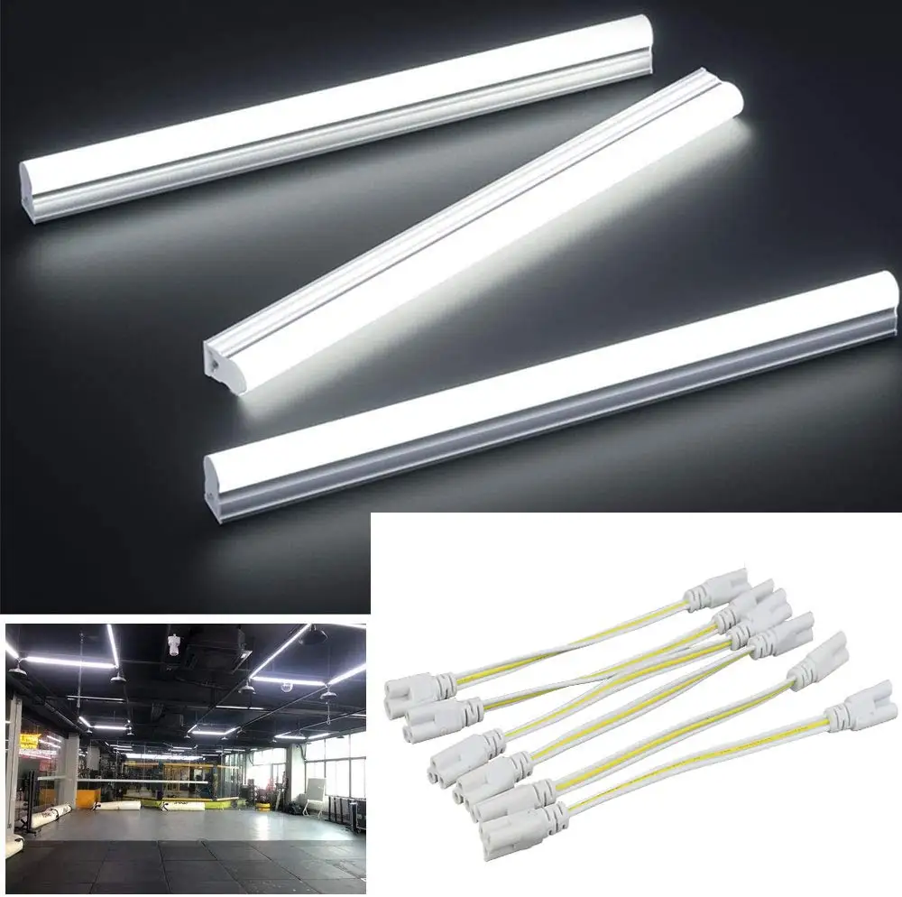 50pcs 3 pin LED Tube Connector 30cm Three-phase T5 T8  Led Lamp Lighting Connecting Double-end Cable Wire