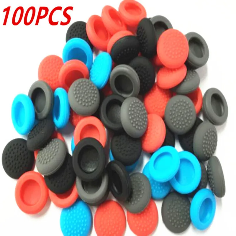 

100 Anti-slip Silicone Thumb Stick Cover Caps Protect Gel Guard for Nintendo Nintend Switch NS Joy-Con Controller Joystick Grips