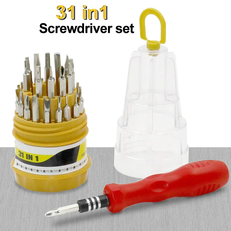 31 In 1 Screwdriver Set Precision Phone Computer Camera Slotted Phillips Screwdriver Tools Hex Screw Driver Hand Tools