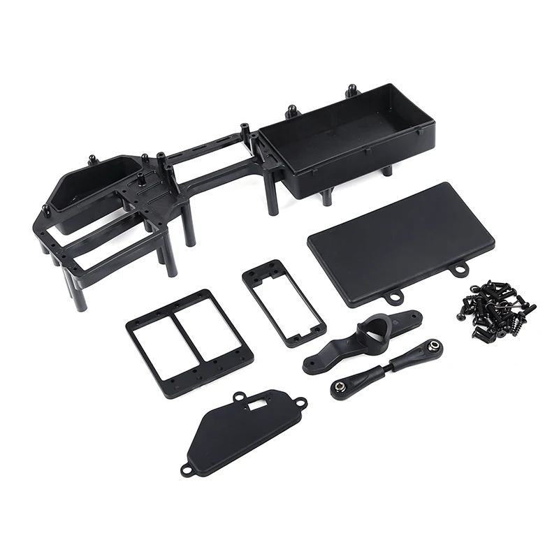 

Double Steering Servo Equipment Compartment Kit Fit for 1/5 Losi 5ive-t Rovan LT King Motor x2