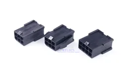 5 Pcs GPU 4.2 mm 6 8 PIN Plug Housing For PCI-E PCIe Graphics Card Video Power Connector Shell Male Contact Pins