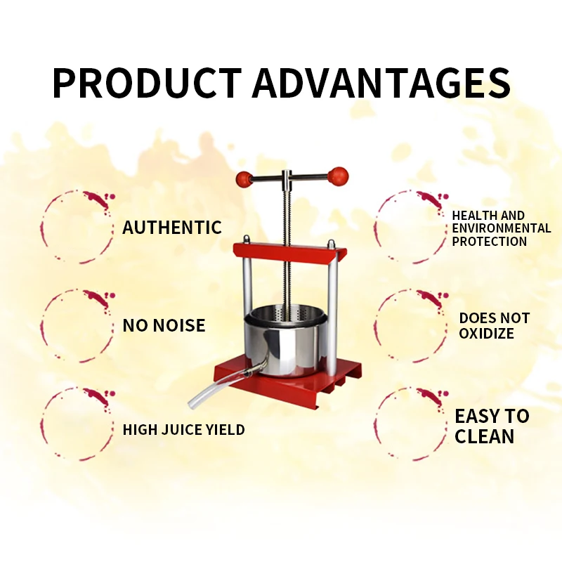Presse-fruits ménager en acier inoxydable, 2l, pour la séparation des résidus de jus de la médecine chinoise, qualité alimentaire