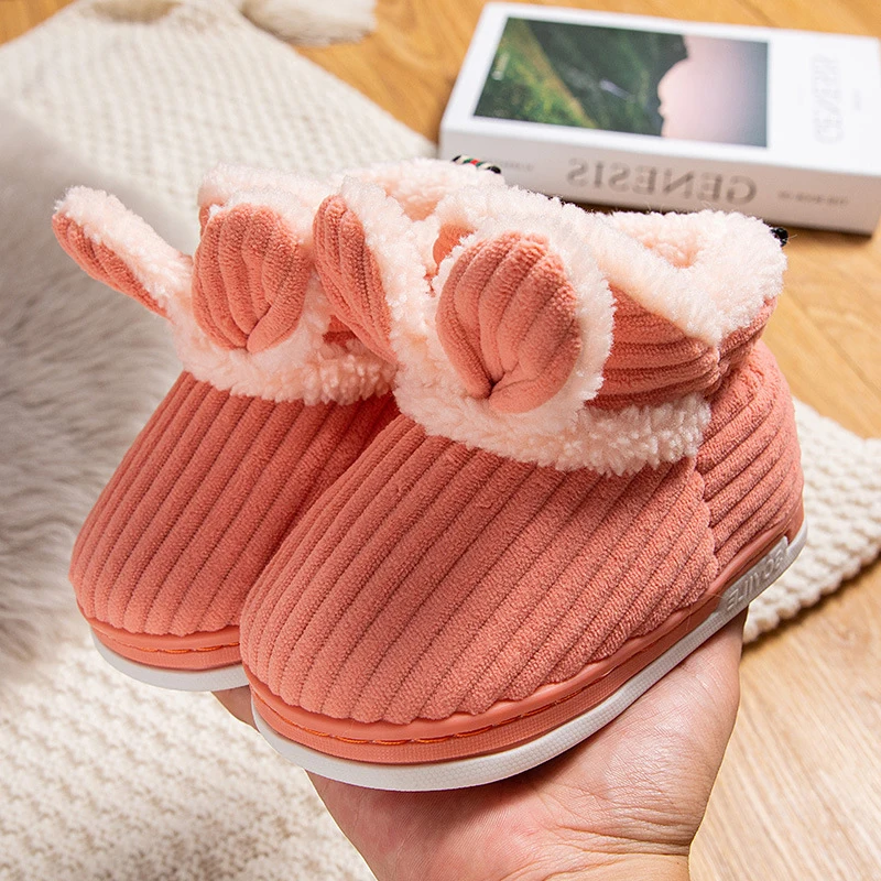 

Winter Infant Slippers Children Home Non-slip Indoor Cotton Baby Girls Boys Casual Shoe Kids Toddler Kindergarten Rabbit Sneaker