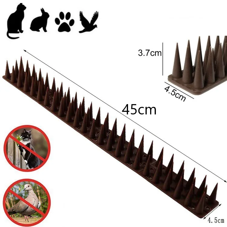 

1pcs 45*450mm Plastic Bird and Pigeon Spikes Anti Bird Anti Pigeon Spike Get Rid of Pigeons birds Pest Control