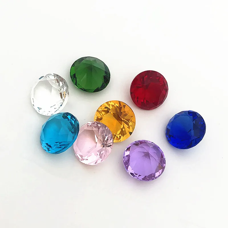 20 MM 1 sztuk Dimeter kryształ diament Rainbow szklane koraliki Feng Shui kuli kryształy dekoracyjne rzemiosło prezent ślubny domu wazon wystrój — zdjęcie 2