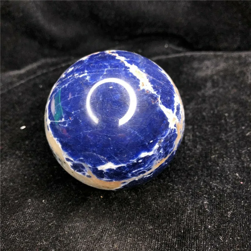 Natural Blue Sodalite Quartz Crystal Sphere Healing Ball Chakra Stone