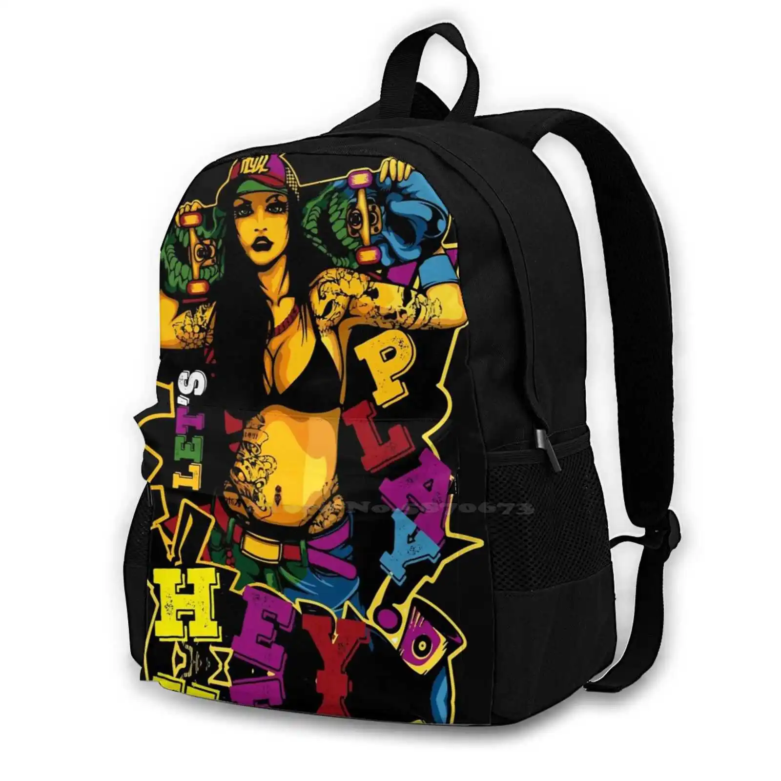 Skate Girl Backpacks For School Teenagers Girls Travel Bags Athlete Skate Skating Fun Balance Board Boarding Girls Sexy