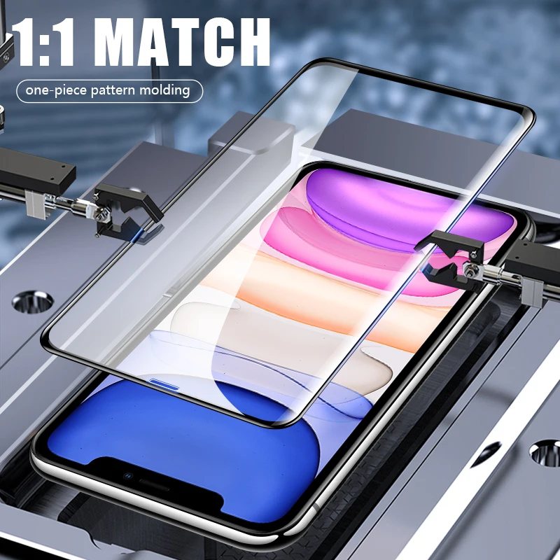 IPhone用スクリーンプロテクター,3ピース,モデル用強化ガラス11 pro max,3D