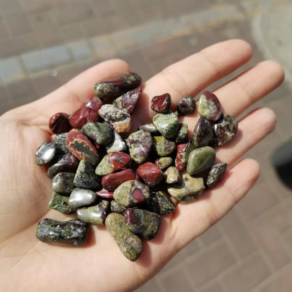 Natural Dragon Blood Stone gravel stones Rock crystal breakstone for decoration