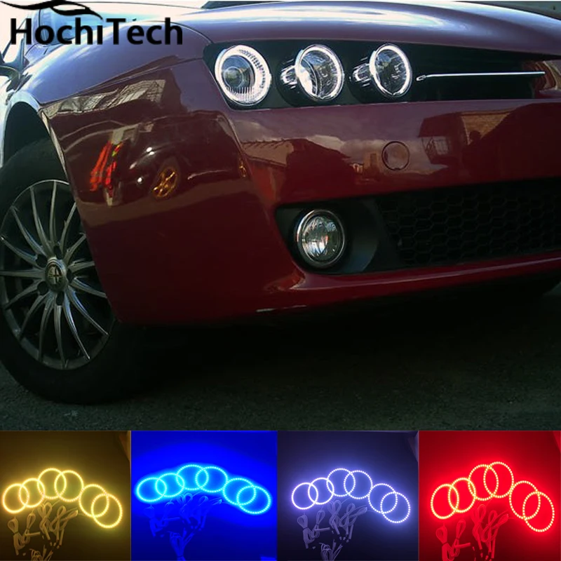 

For Alfa Rome 159 RGB LED headlight halo angel eyes kit car styling accessories 2004-2011 , 6pcs/set