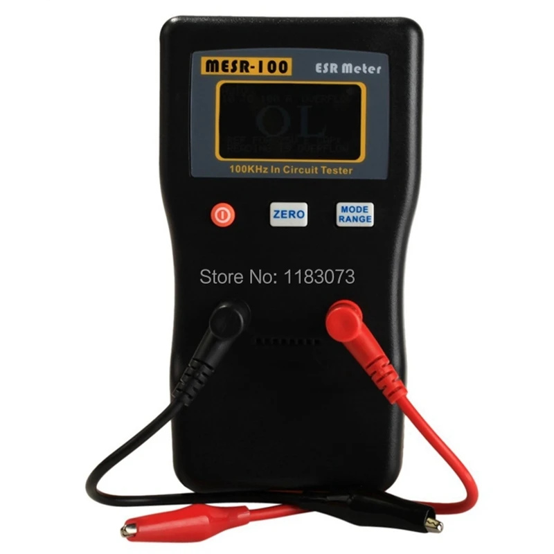 Professional Digital ESR Capacitance Resistance Meter Auto Display LCD 100 KHz In Circuit Tester Capacitance Capacitor Test