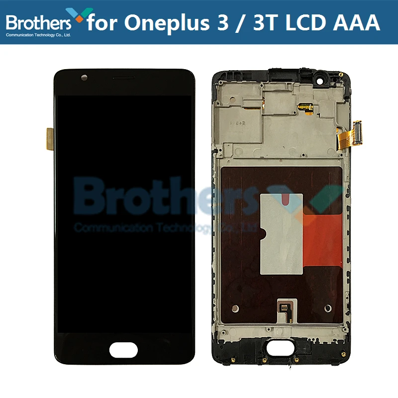 TFT LCD untuk Oneplus 3T LCD Layar LCD Display untuk Oneplus3T A3010 / A3000 Sentuh Layar Perakitan Touch Digitizer Handphone