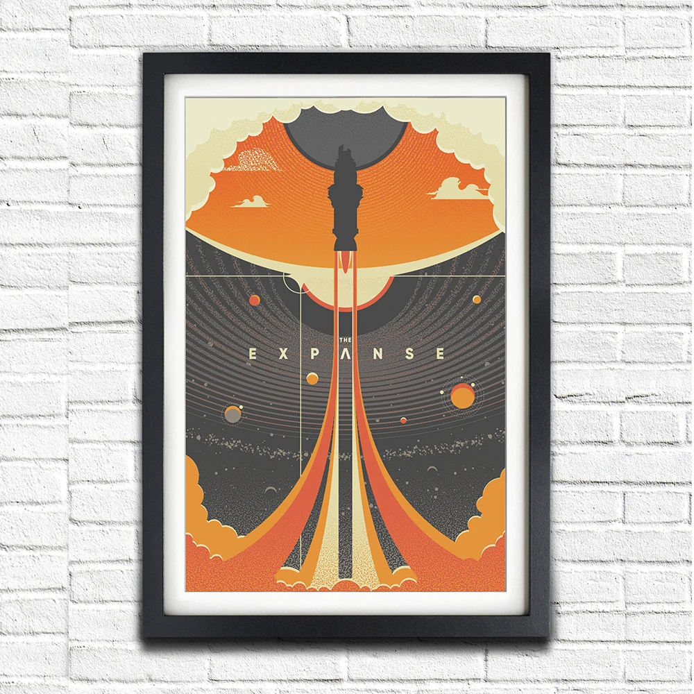 The Expanse Space Travel Universal Posters and Prints Canvas Painting Wall Art Pictures for Living Room Home Decoration