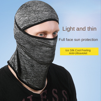 Summer Outdoor Cycling Cap for Men and Women, Ice Silk Sunscreen Headgear, Motorcycle Equipment, Breathable and Windproof Mask