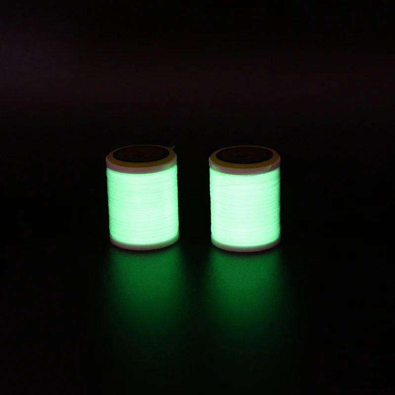 140yards/spool 300D enhanced luminescent fly tying thread glow in dark floss yarn for jigging hook nymph flies tying materials