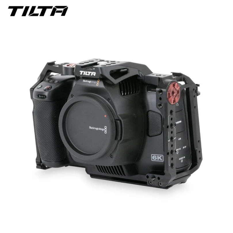 TILTA BMPCC 6K PRO Camera Cage TA-T11-FCC-B Dslr Rig Accessory Kit Baseplate Top handle R/S cable T5 T7 holder V mount